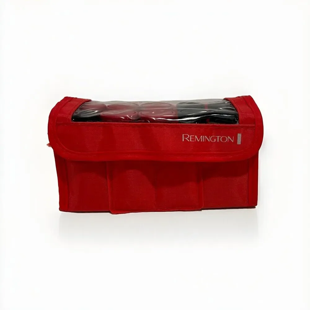 Remington H-1015 Ceramic Compact, 1-1 1/4 Inch, Red Hot Rollers, Red
